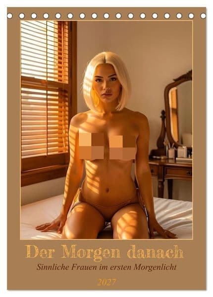 Der Morgen danach - Sinnliche Frauen im ersten Morgenlicht (Tischkalender 2027 DIN A5 hoch), CALVENDO Monatskalender