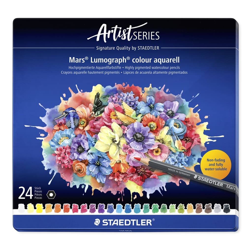 STAEDTLER Farbstifte aquarell Mars, Aquarellstifte, 24er Etui