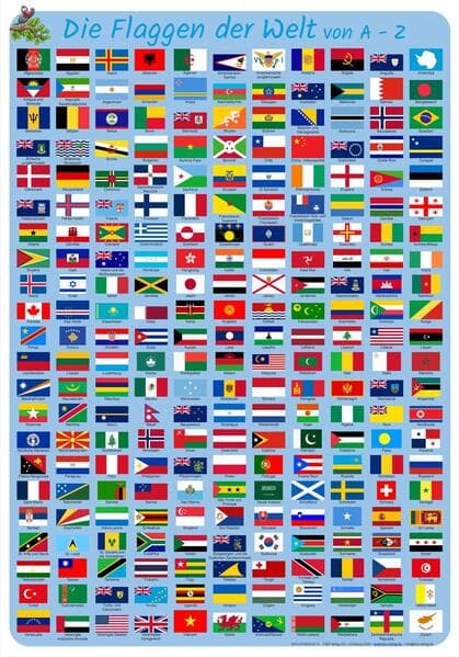 Die Flaggen der Welt von A-Z