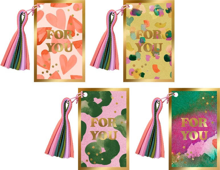 Geschenkanhänger mit Quaste - Schöner Schenken