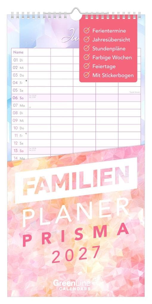Familienplaner Prisma 2027