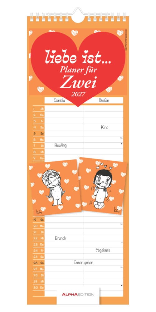 Liebe ist... Planer für Zwei 2027