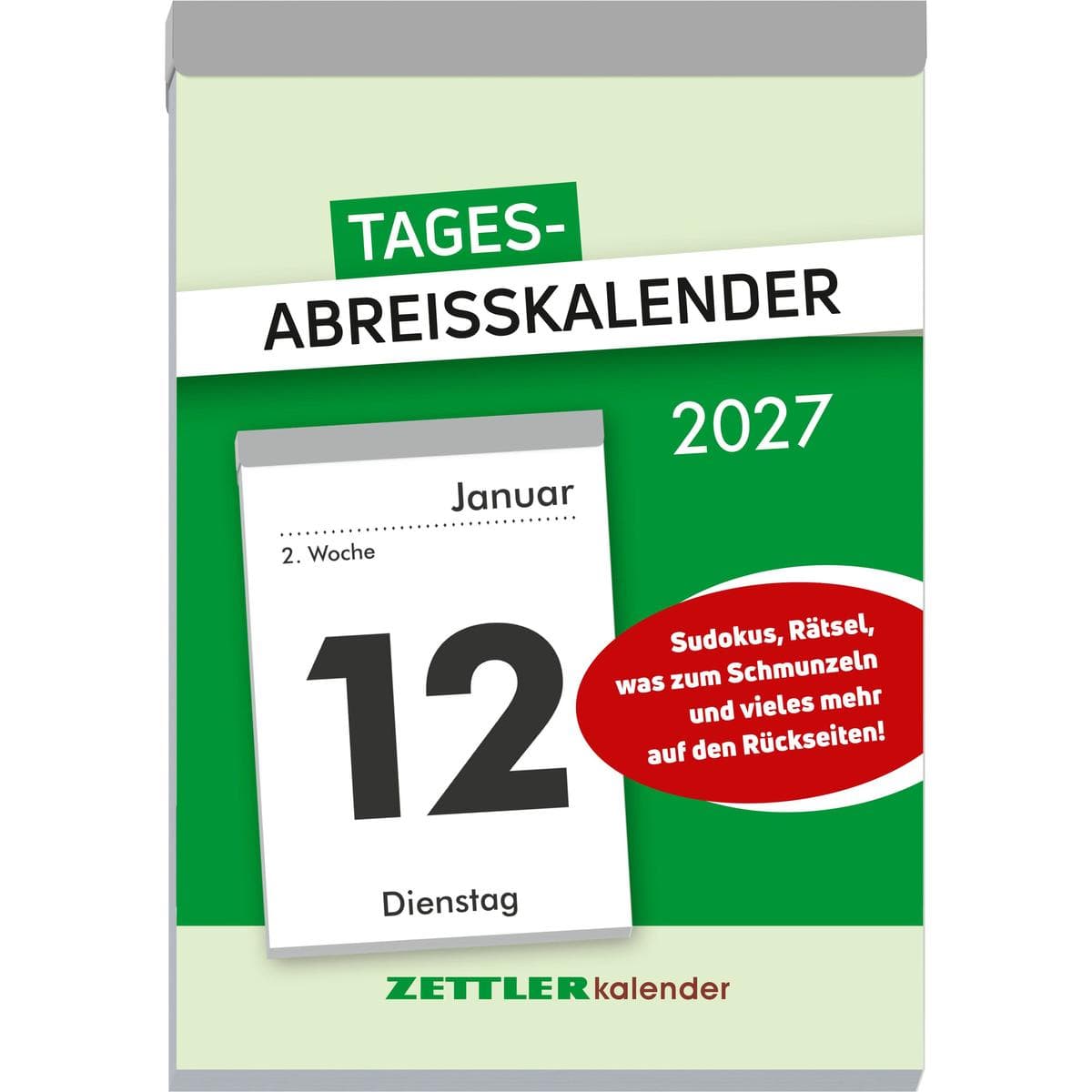 ZETTLER Tagesabreißkalender XXL 2027