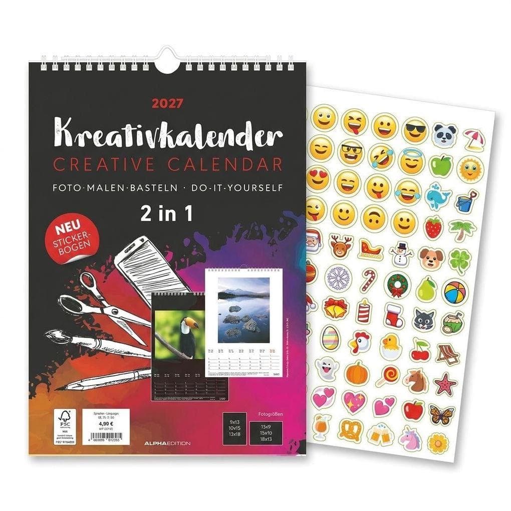 Kreativkalender A4 - 2 in 1 2027