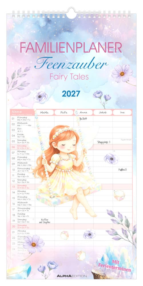 Familienplaner Feenzauber 2027