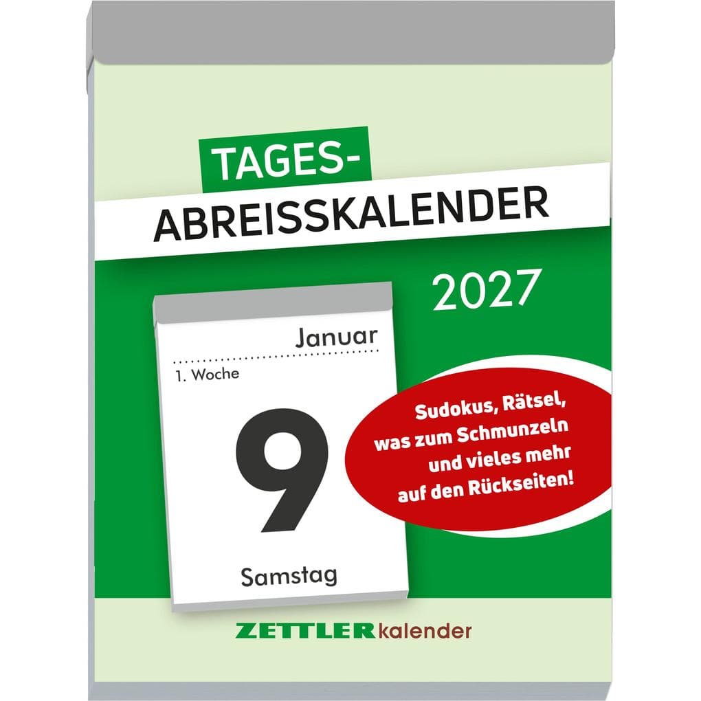 ZETTLER Tagesabreißkalender XL 2027
