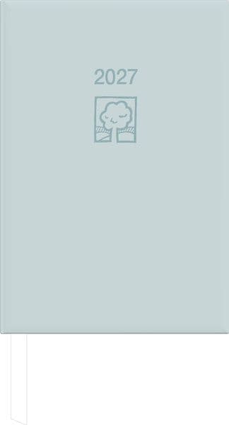 ZETTLER Buchkalender 1T/1S grau Blauer Engel* 2027