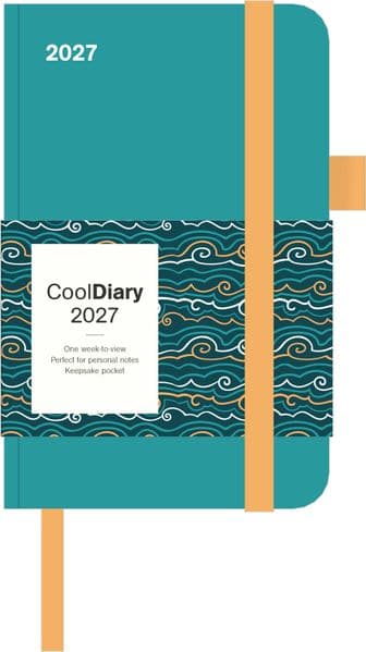 Cool Diary Teal Ocean 2027