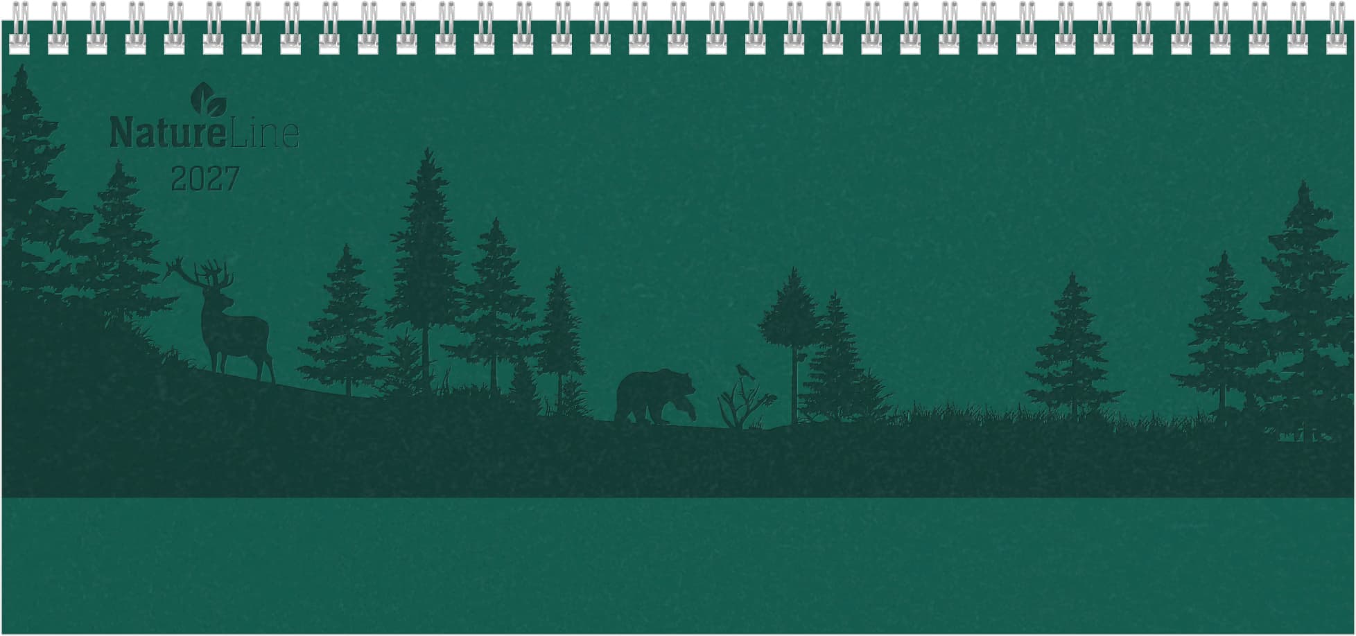 Tisch-Querkalender Forest 2027