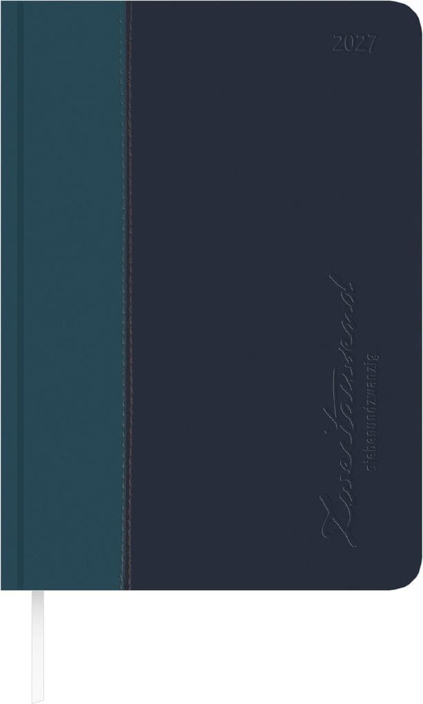 ZETTLER Buchkalender Premium Water türkis-blau A5 2027