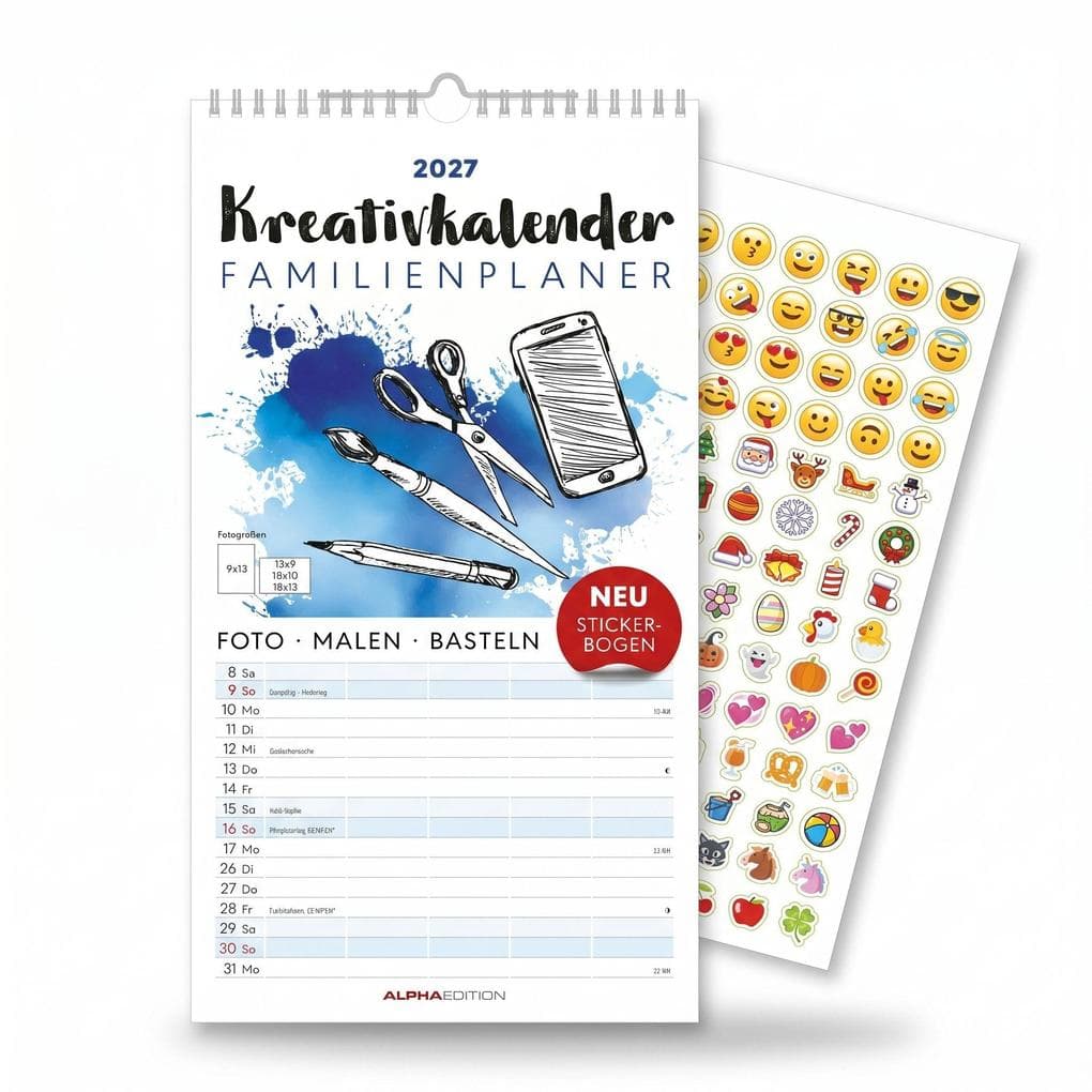 Kreativkalender Familienplaner 2027