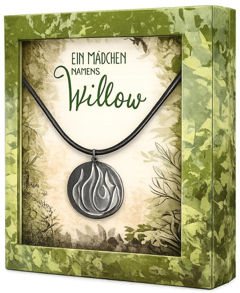 Ein Mädchen namens Willow: Halskette mit Anhänger (Element Feuer)