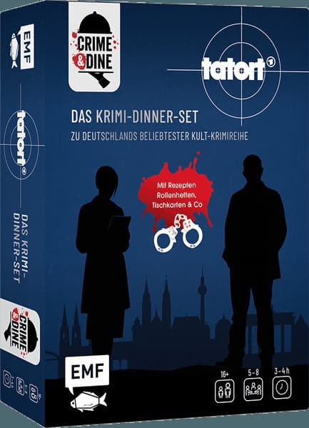 Crime & Dine - Tatort - Das Krimi-Dinner-Set zu Deutschlands beliebtester Kult-Krimireihe