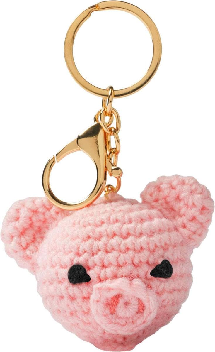 Glücksbringer, Schweinchen (gehäkelt)