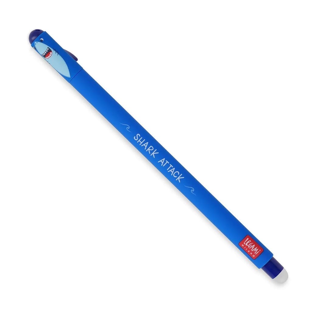 Legami Löschbarer Gelstift - Erasable Pen, Shark Attack