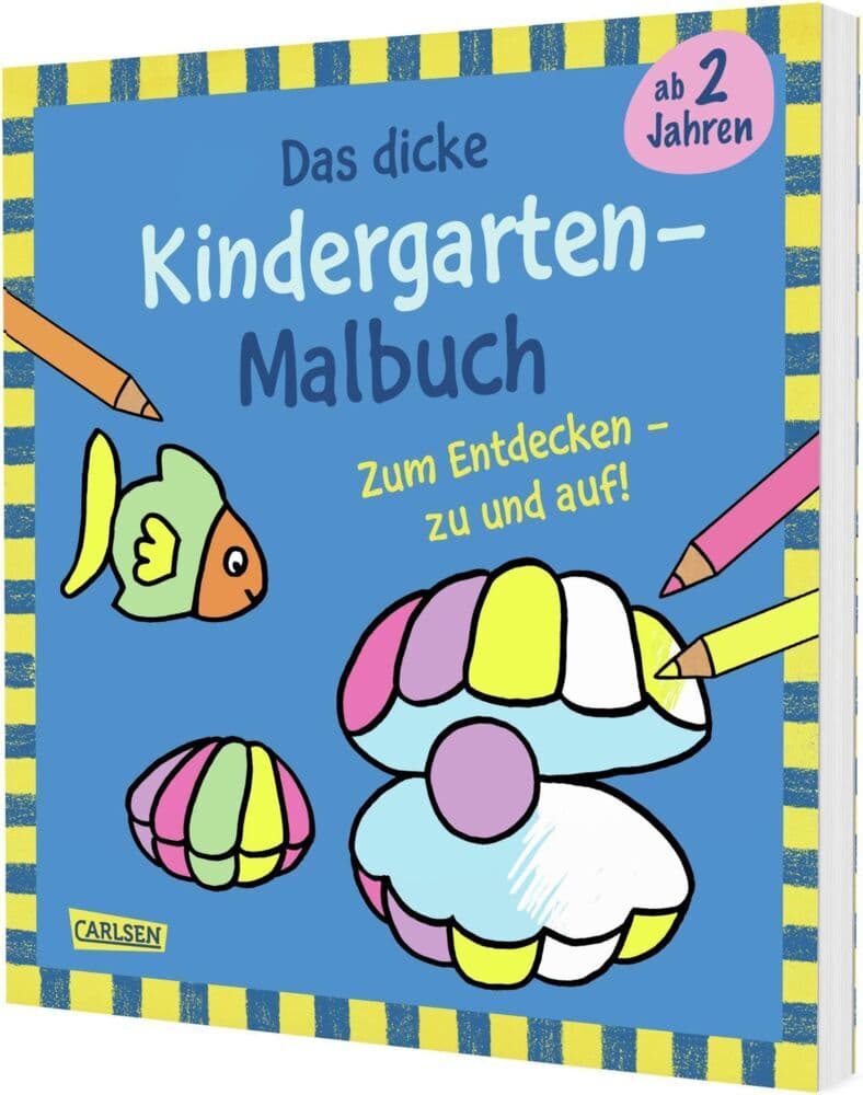Ausmalbilder für Kita-Kinder: Das dicke Kindergarten Malbuch zum Entdecken