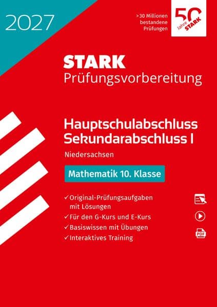 STARK Mathematik 10. Klasse - Hauptschulabschluss 2027 Niedersachsen - Prüfungsvorbereitung mit Lösungen