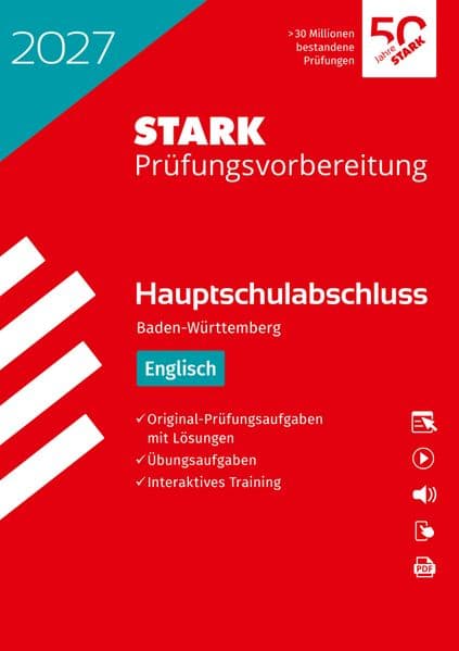STARK Englisch - Hauptschulabschluss 2027 BW - Prüfungsvorbereitung inkl. Lösungen