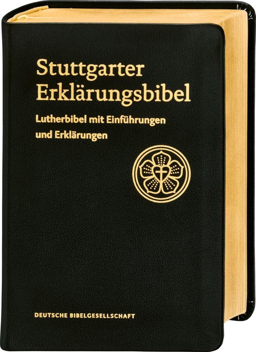 Stuttgarter Erklärungsbibel. Kompaktausgabe Ledereinband mit Goldschnitt