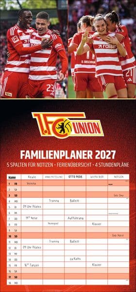 1. FC Union Berlin Familienplaner 2027