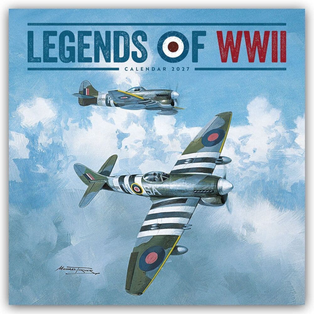 Legends of World War II - Legendäre Flugzeuge des Zweiten Weltkrieges 2027 - Wand-Kalender