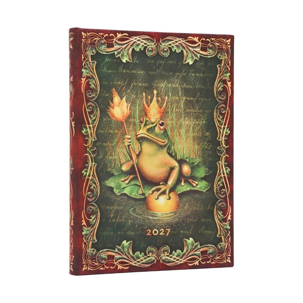 12-Monatskalender 2027 Die Brüder Grimm, Froschkönig Midi Verso