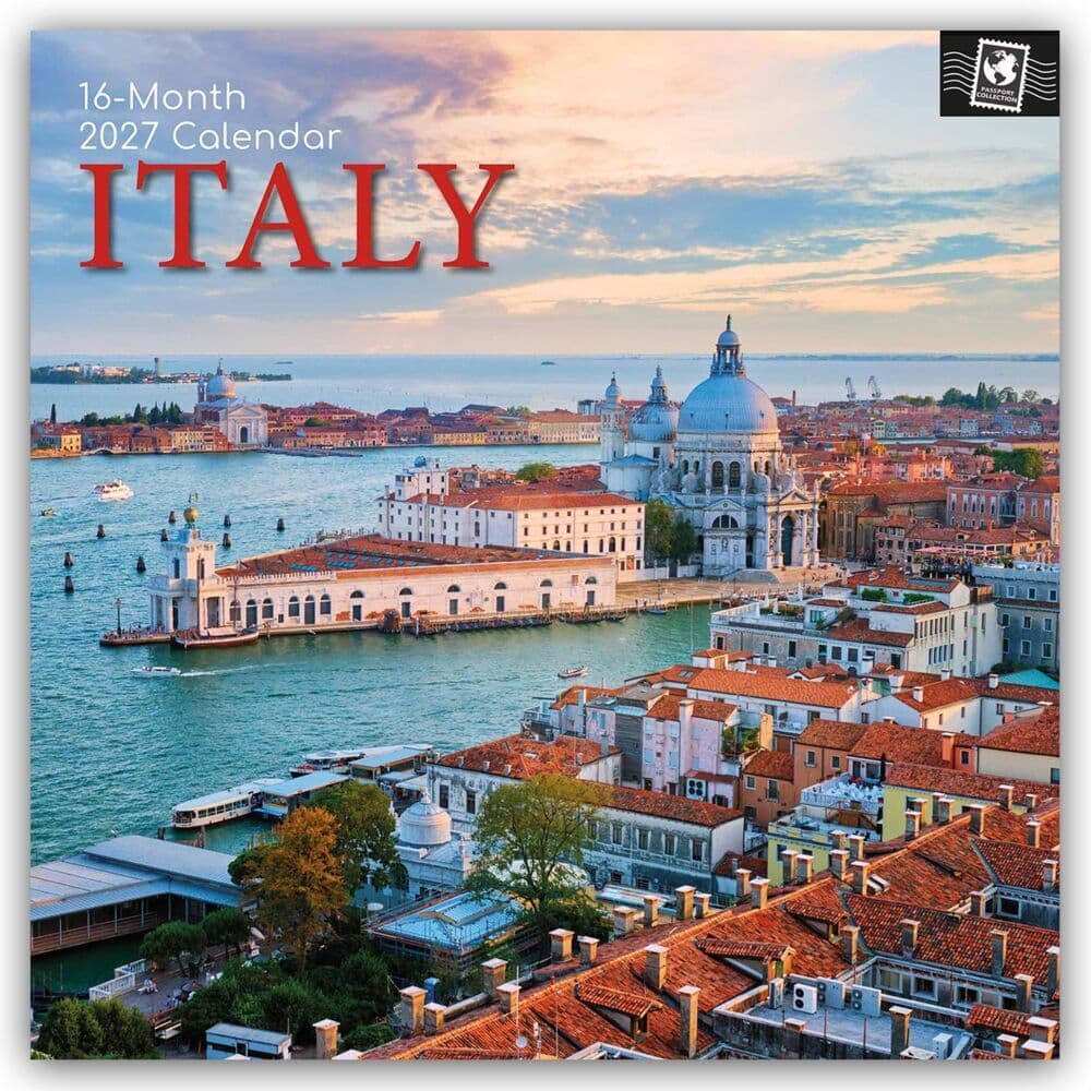 Italy - Italien 2027 - 16-Monatskalender