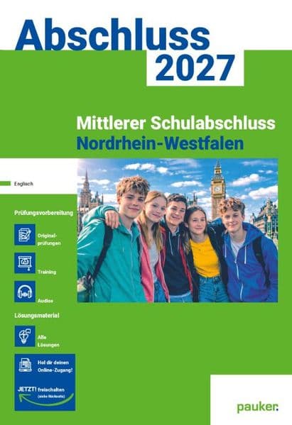 pauker. Prüfungsvorbereitung Englisch - Mittlerer Schulabschluss (MSA) NRW 2027