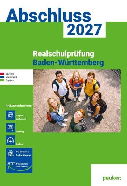 pauker. Prüfungsvorbereitung - Realschulprüfung Baden-Württemberg 2027