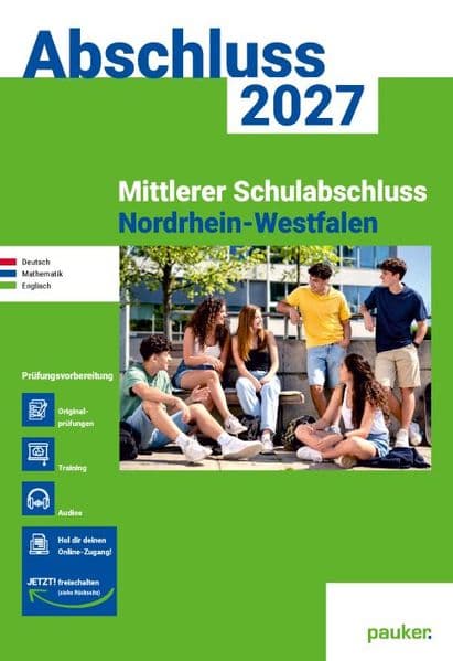 pauker. Prüfungsvorbereitung - Mittlerer Schulabschluss (MSA) NRW 2027