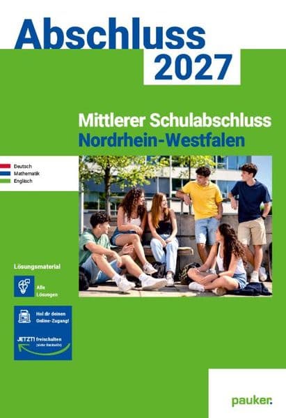 pauker. Lösungen - Mittlerer Schulabschluss (MSA) NRW 2027