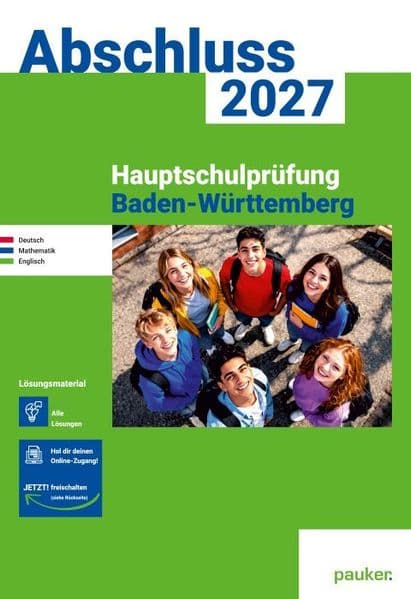 pauker. Lösungen - Hauptschulprüfung Baden-Württemberg 2027