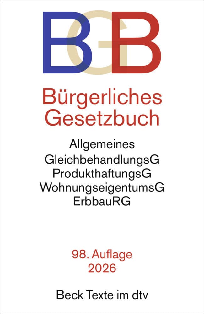 Bürgerliches Gesetzbuch. BGB