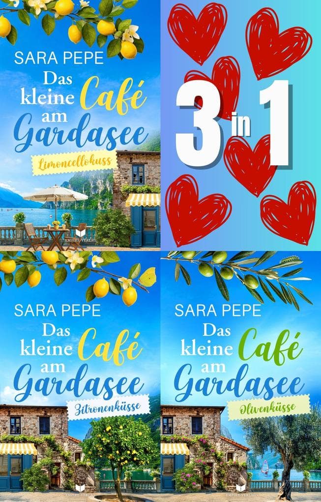 Liebesküsse-am-Gardasee-Sammelband: Das kleine Café am Gardasee 1-3