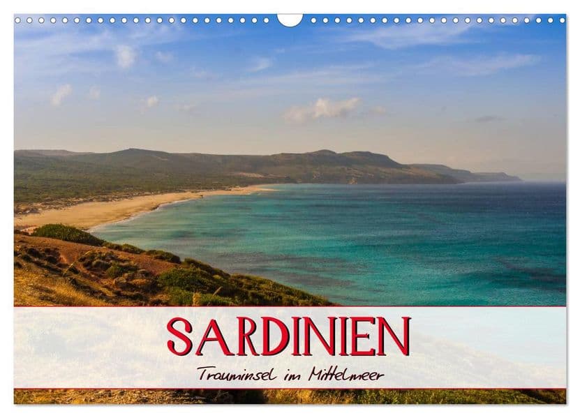 Sardinien Panoramakalender / CH-Version (Wandkalender 2027 DIN A3 quer), CALVENDO Monatskalender