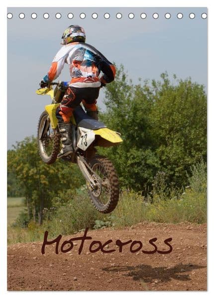 Motocross Terminplaner (Tischkalender 2027 DIN A5 hoch), CALVENDO Monatskalender