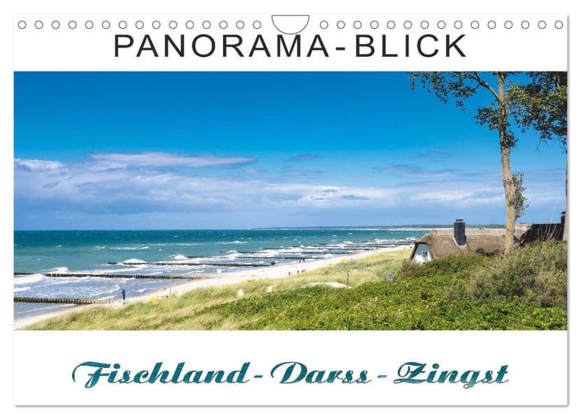 Panorama-Blick Fischland-Darss-Zingst (Wandkalender 2027 DIN A4 quer), CALVENDO Monatskalender