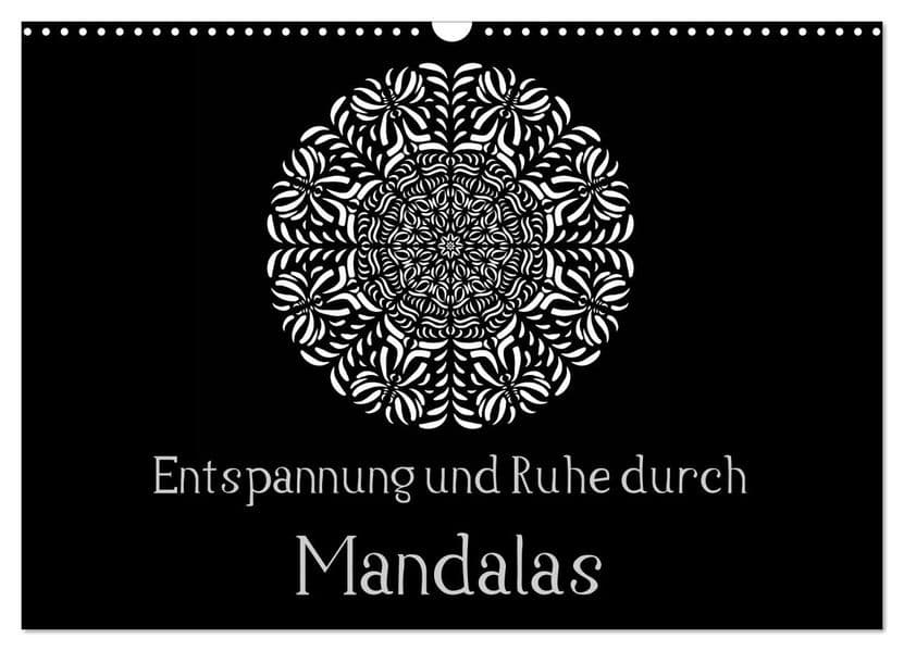 Entspannung und Ruhe durch Mandalas (Wandkalender 2027 DIN A3 quer), CALVENDO Monatskalender