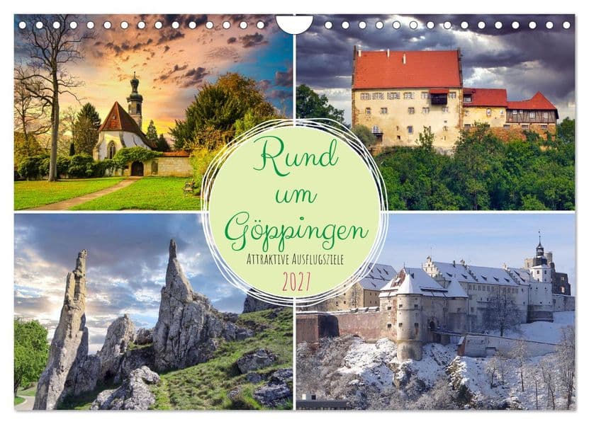 Rund um Göppingen (Wandkalender 2027 DIN A4 quer), CALVENDO Monatskalender
