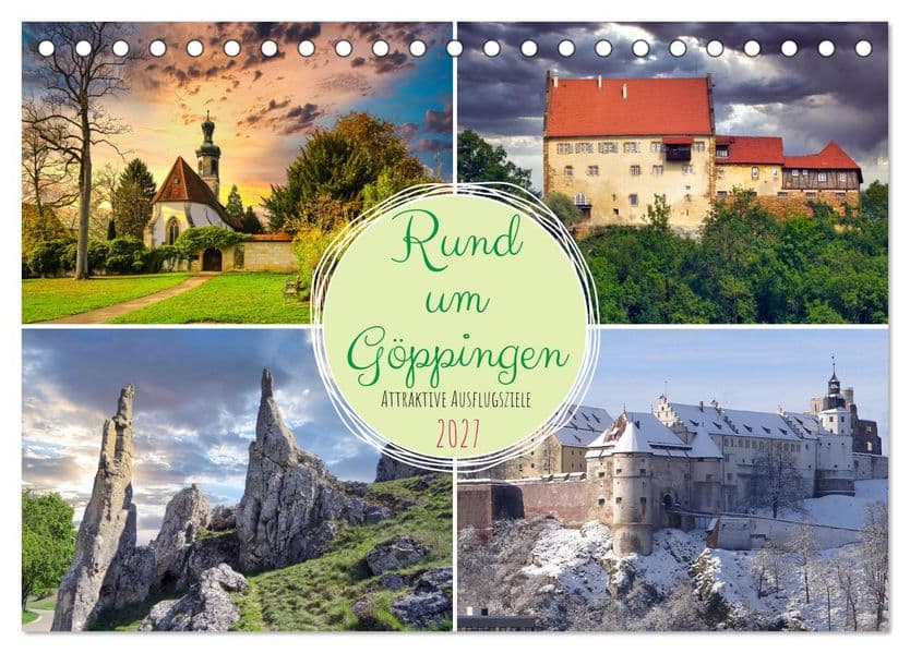 Rund um Göppingen (Tischkalender 2027 DIN A5 quer), CALVENDO Monatskalender