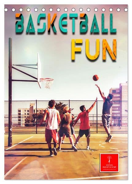 Basketball Fun (Tischkalender 2027 DIN A5 hoch), CALVENDO Monatskalender