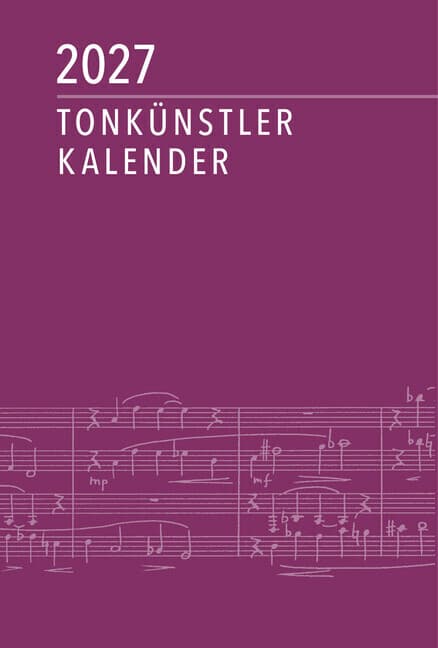 Tonkünstler-Kalender 2027