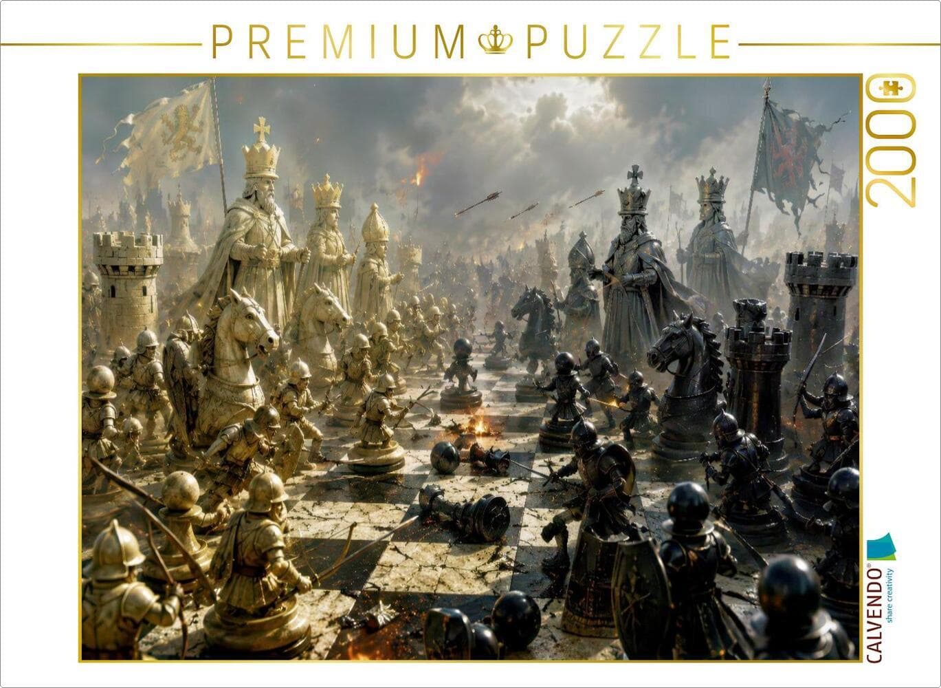 CALVENDO Puzzle Schach. Matt. Mehr braucht's nicht. | 2000 Teile Lege-Größe 90x67cm Foto-Puzzle für glückliche Stunden