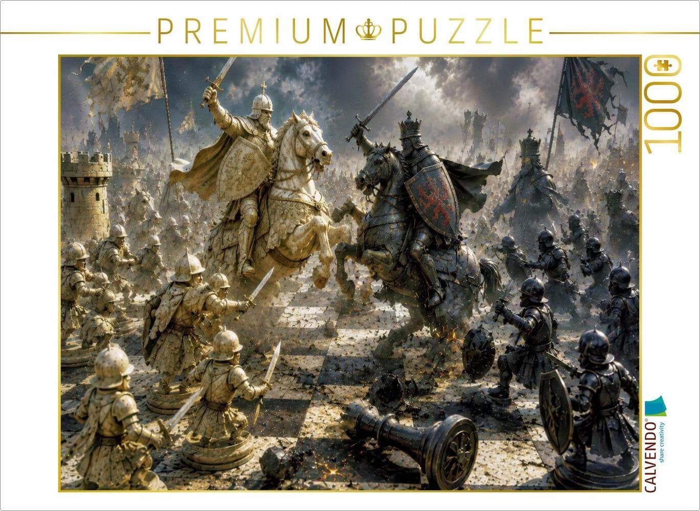 CALVENDO Puzzle Schach, das einzige Drama, das wirklich Spaß macht. | 1000 Teile Lege-Größe 64x48cm Foto-Puzzle für glückliche Stunden