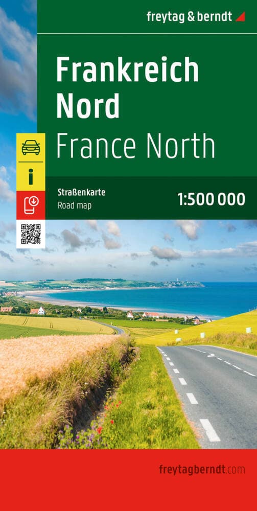 freytag & berndt Straßenkarte Frankreich Nord 1:500.000