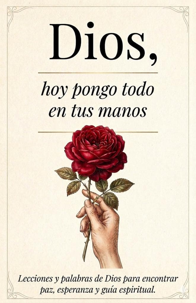 Dios, Hoy Pongo Todo En Tus Manos: Lecciones Que transforman tu Vida - Palabras De Dios Para Encontrar Paz Interna, Esperanza Y Seguir Su Guía Espiritual