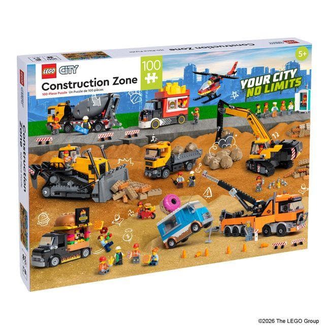 Lego City Construction Zone 100-Piece Puzzle