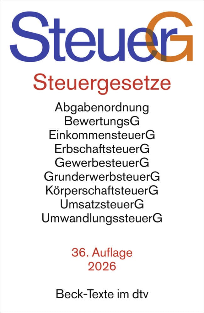 Steuergesetze. SteuerG