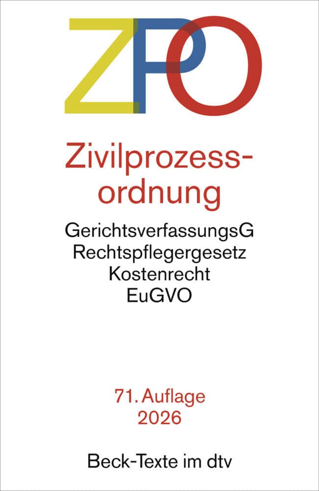 Zivilprozessordnung. ZPO