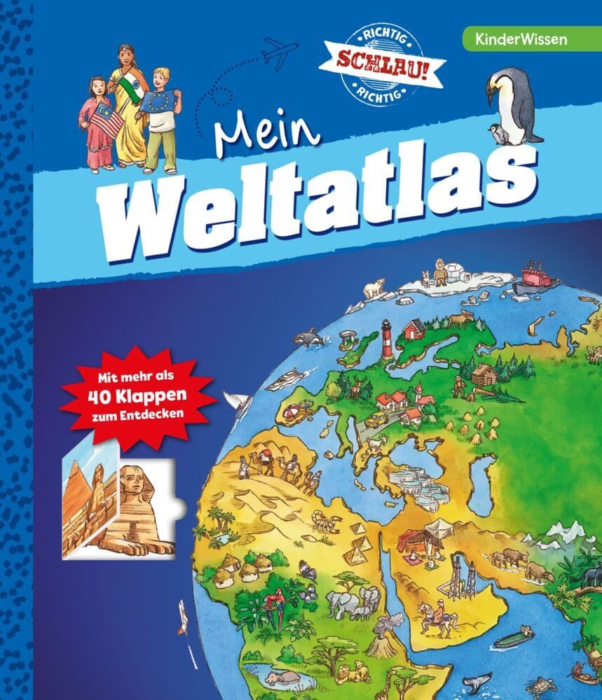 Richtig schlau! Mein Weltatlas Klappenbuch